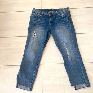 KUT Distressed Ankle Jeans